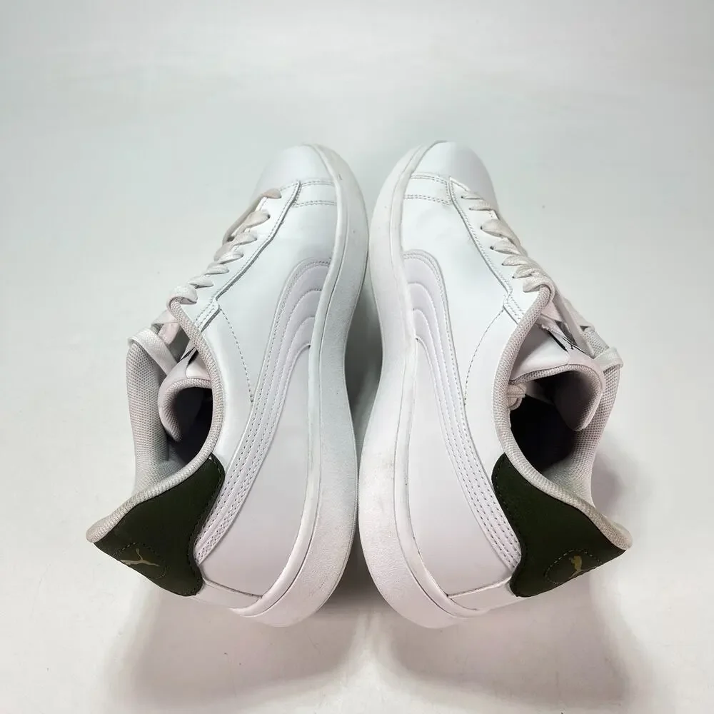 PUMA Smash 3.0 L White Casual Low Top Sneakers Shoes 406570-01 Men's Size 10.5